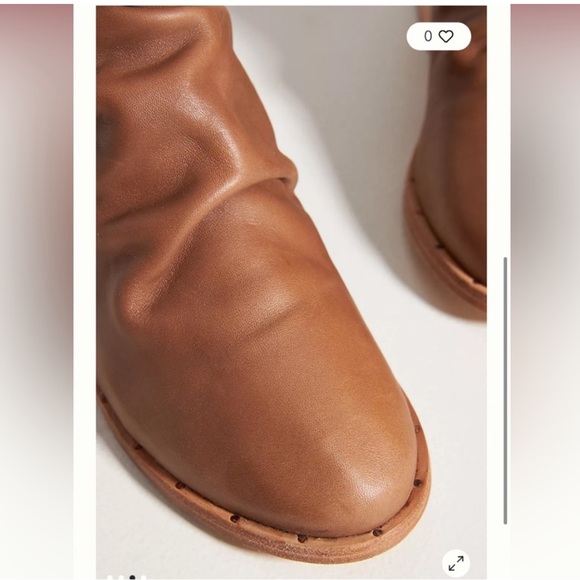 Beek ostrich slouch boot saddle brown - Picture 2 of 9